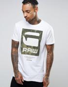 G-star Camo Logo T-shirt - White