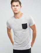 Bellfield T-shirt With Pocket - Gray