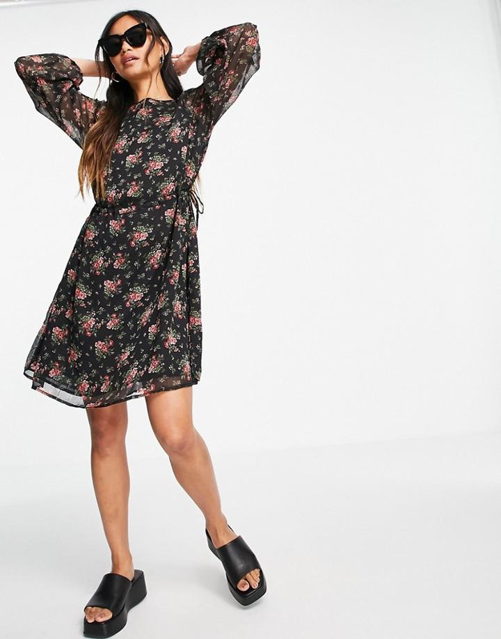 Mango Smock Dress In Floral-multi