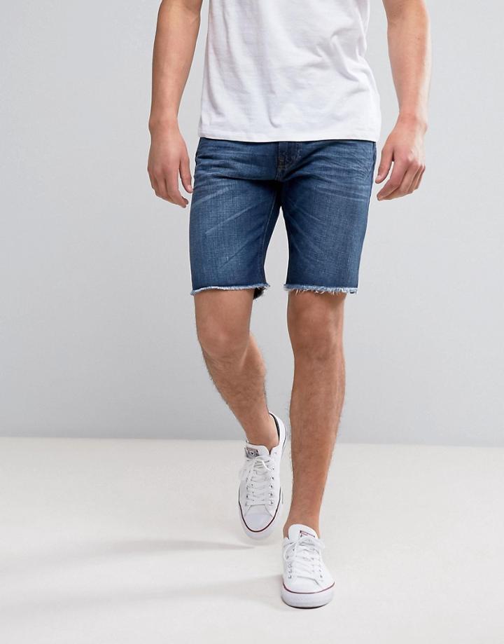 Lee Denim Cut Off Shorts Favorite Blue Wash - Blue