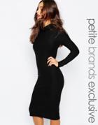 Vero Moda Petite High Neck Body-conscious Dress - Black