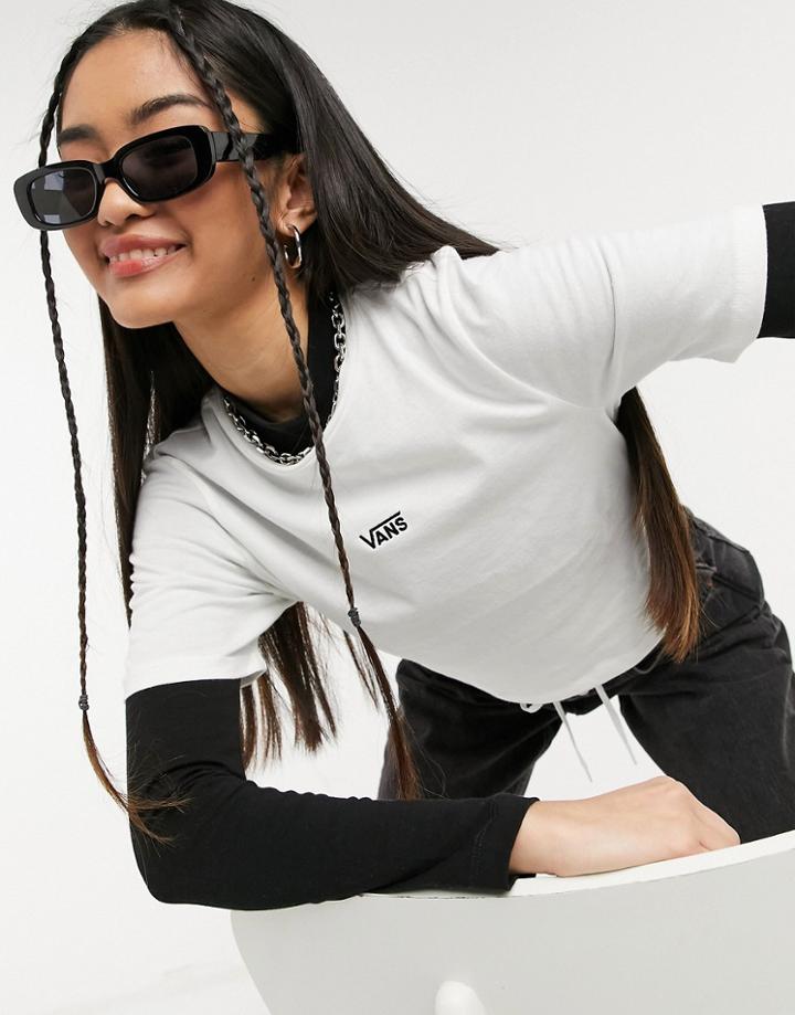 Vans Flying V Crop T-shirt In White