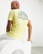 Vans Sunshine State Of Mind Back Print T-shirt In Yellow