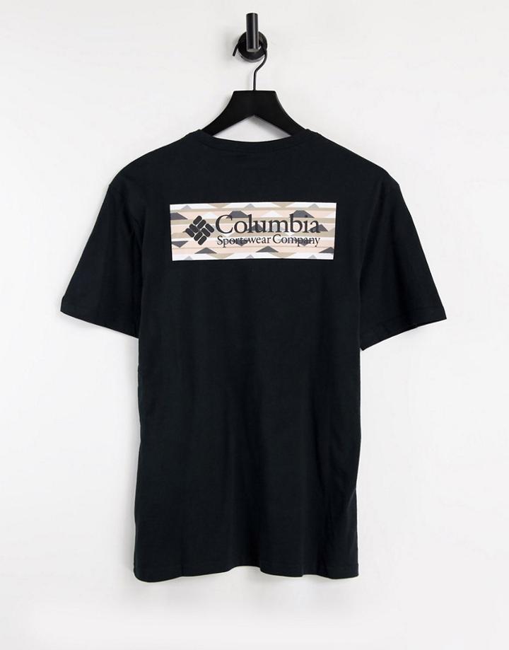 Columbia North Cascades T-shirt In Black Geo