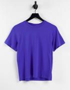 Weekday Alanis Organic Cotton Relaxed Fit T-shirt In Bright Blue-blues