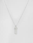 Nylon Crystal Drop Necklace