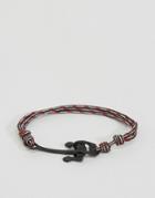 Icon Brand Alton Rope Anchor Bracelet In Red - Red