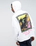Asos Extreme Oversized Hoodie With Back Print - White