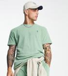 Polo Ralph Lauren X Asos Exclusive Collab Terrycloth T-shirt In Green With Back Print Logo