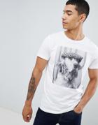 Boss Teedog 2 Photo Logo T-shirt In White - White