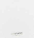 Asos Design Sterling Silver Ring In Curb Chain Design
