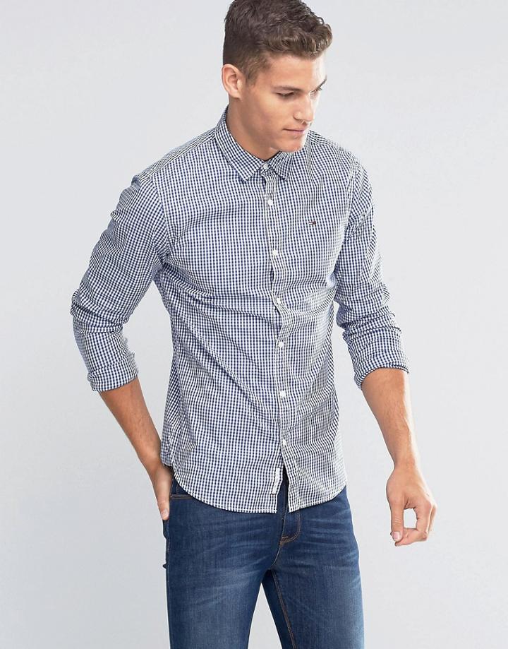 Tommy Hilfiger Denim Basic Yarn Dye Shirt - Navy