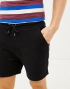 Asos Design Jersey Skinny Shorts In Black - Black