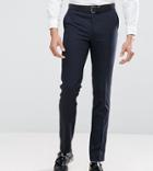 Harry Brown Tall Plain Stretch Slim Suit Pants - Navy