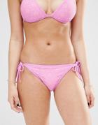 Hot Water Laser Cut Bikini Bottoms - Vivid Lilac