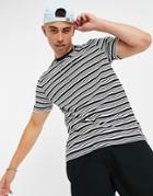 New Look Striped T-shirt In Black & White