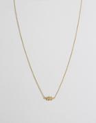 Orelia Leaf Necklace - Gold