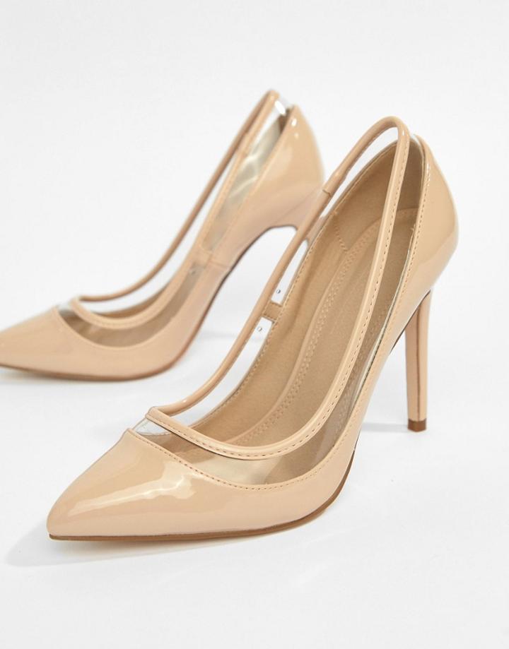 Asos Design Paphos Pointed Heels - Beige