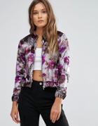 Lasula Floral Bomber Jacket - Multi