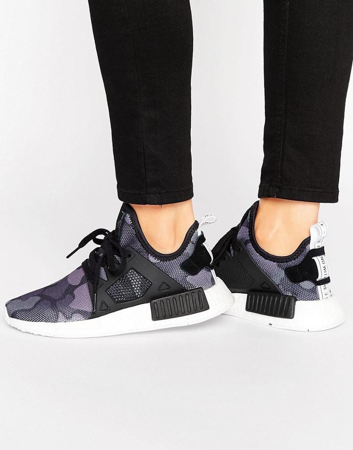 Adidas Originals Nmd Xr1 Sneakers In Black Camo - Black