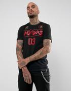 Adidas Skateboarding Soccer T-shirt In Black Br4955 - Black