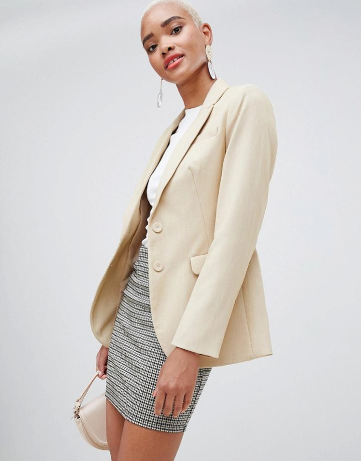 Stradivarius Single Breasted Blazer - Green