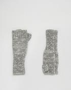 Genie By Eugenia Kim Stef Light Gray Fingerless Gloves - Gray