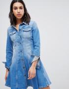 Tommy Hilfiger Denim Shirt Dress - Blue