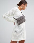 Missguided Chunky Oversized Sweater Dress - White