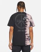 Nike Unity Swoosh Ombre Acid Wash T-shirt In Black