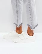 Pieces Leather Look Sneakers - White