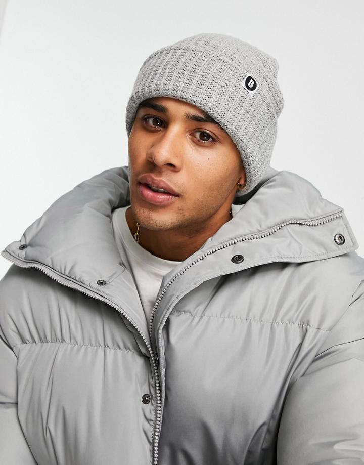 Boardmans Textured Fisherman Beanie In Gray