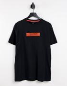Nautica Competition Renzo Velcro Badge T-shirt In Black
