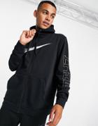 Nike Training Sport Clash Woven Hooded Jacket In Black