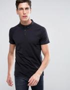 Threadbare Button Down Polo - Black
