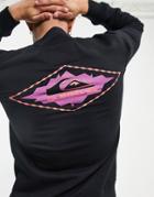 Quiksilver Yard Rock Moon Long Sleeve T-shirt In Black