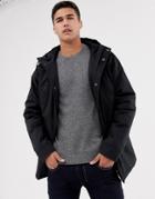 Brave Soul Hooded Bonded Parka - Black