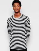 Minimum Stripe Sweater - Gray