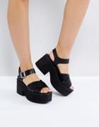 Asos Troublesome Chunky Sandals - Black