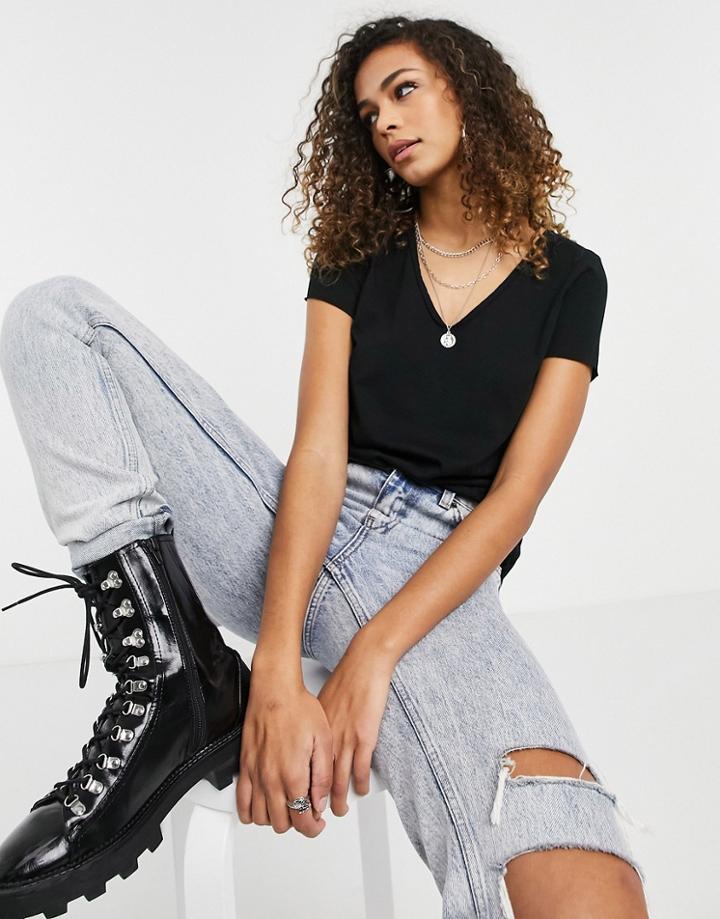 Allsaints Emelyn Tonic T-shirt In Black
