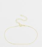 Kingsley Ryan Curve Slinky Flat Chain Bracelet In Sterling Silver Gold Plate