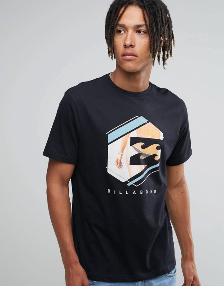 Billabong Front Print T-shirt - Black