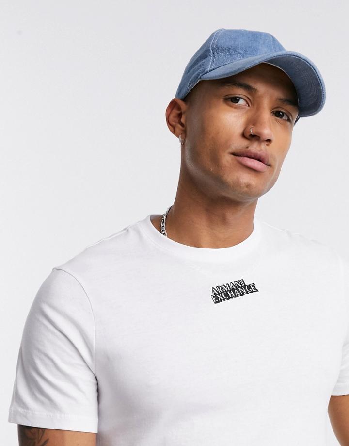 Armani Exchange T-shirt With Front Logo In White