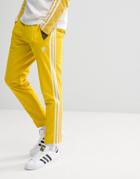 Adidas Originals Adicolor Beckenbauer Joggers In Skinny Fit In Yellow Cw1273 - Yellow