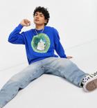 Reclaimed Vintage Inspired French Rivera Sweatshirt In Blue-grey