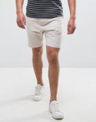 Jack & Jones Premium Skinny Tailored Linen Shorts - Gray