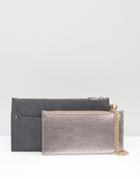 Oasis Purse With Detachable Pocket - Gray