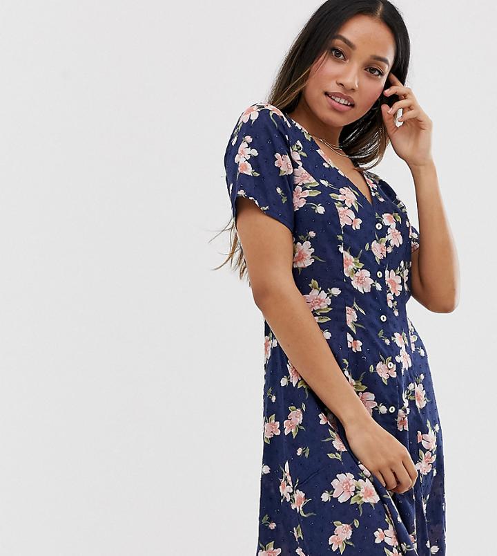 Y.a.s Petite Floral Mini Tea Dress-multi