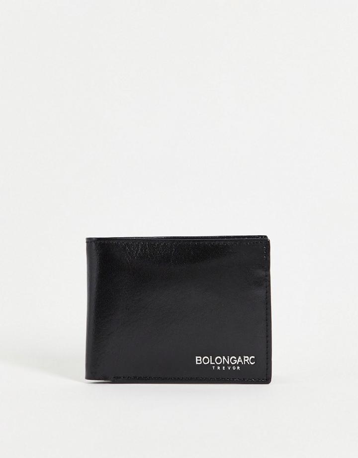 Bolongaro Trevor Owais Embossed Leather Billfold Wallet-black