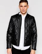 G-star Quilted Jacket Attacc Black Nylon - Black